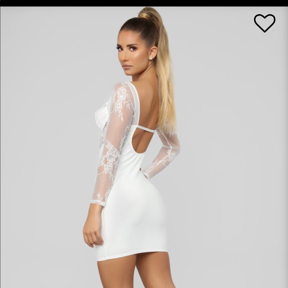 NEW🔥 Fashion Nova Lace Mini Dress - Picture 4 of 4